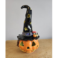 Witch Halloween Pumpkin Decoration